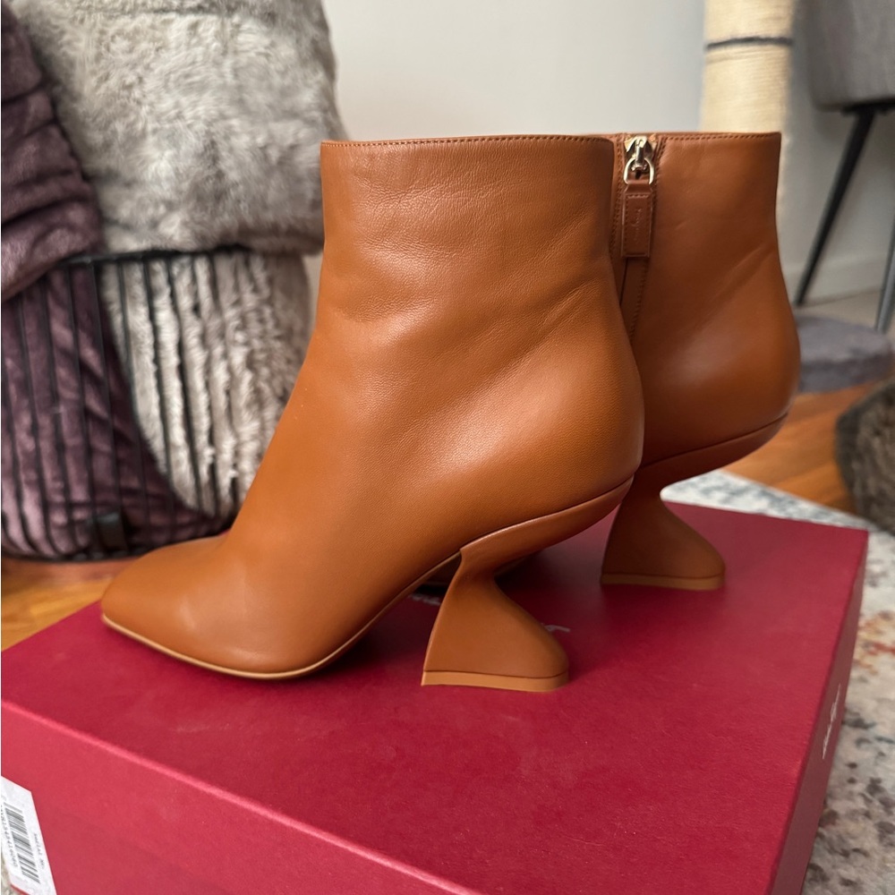 Salvatore Ferragamo Brown Heeled Boots